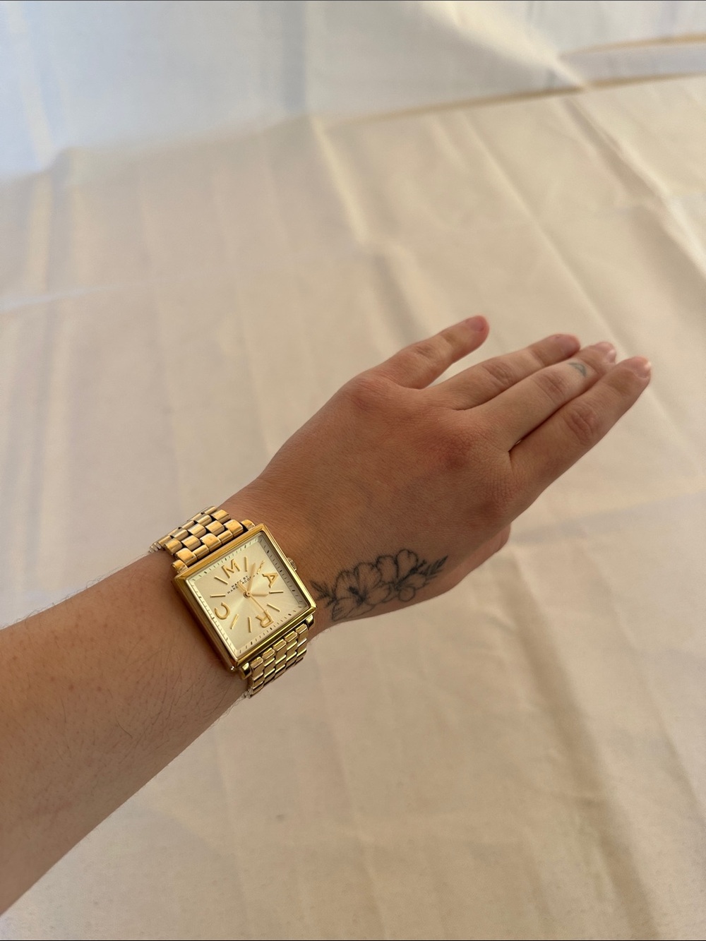 Marc Jacobs Gold-Tone Square Link Watch - Picture 10 of 10